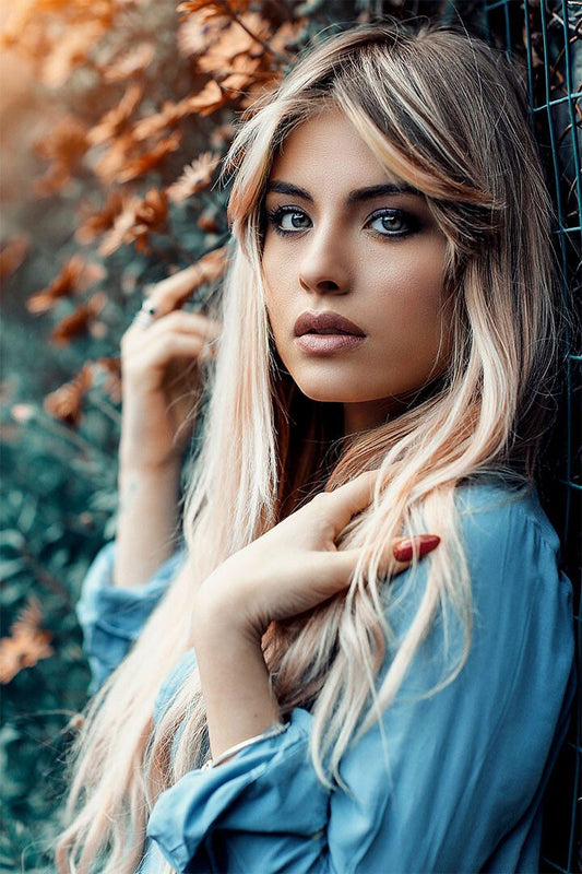 Blonde Sexy Female Model Hot Print Painting Jigsaw Puzzle