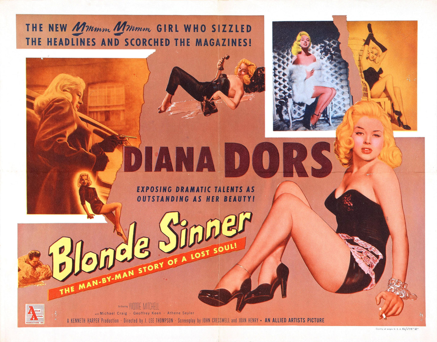 Blonde Sinner 05 Movie Keychain