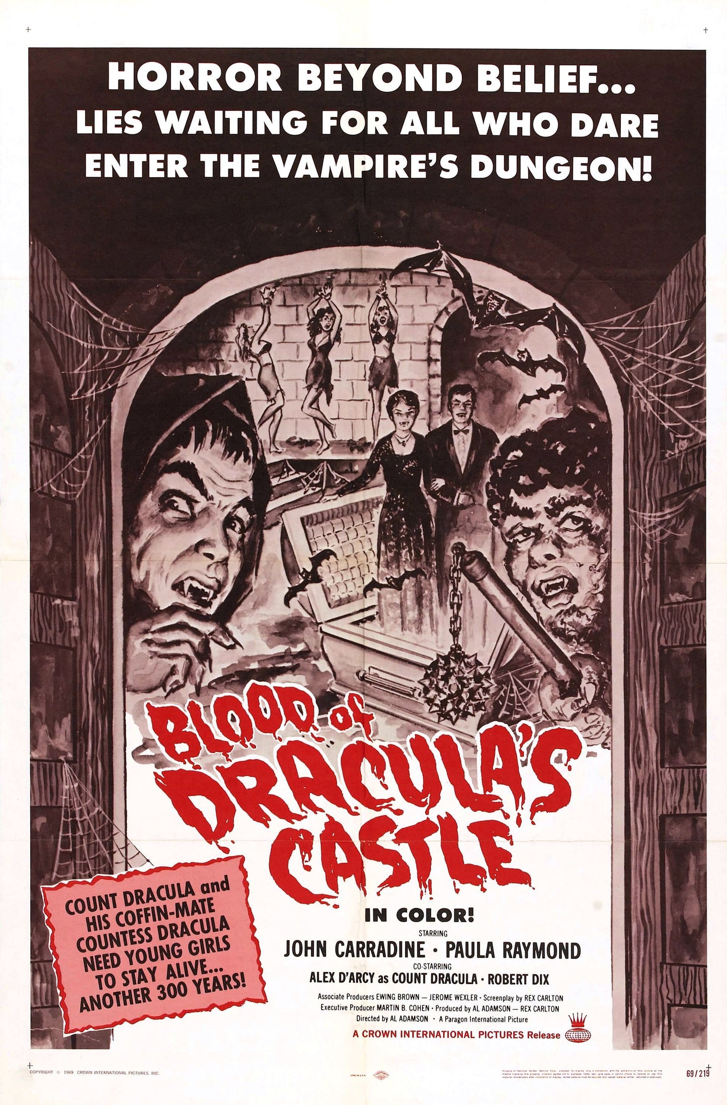Blood Of Draculas Castle 01 Movie Magnet