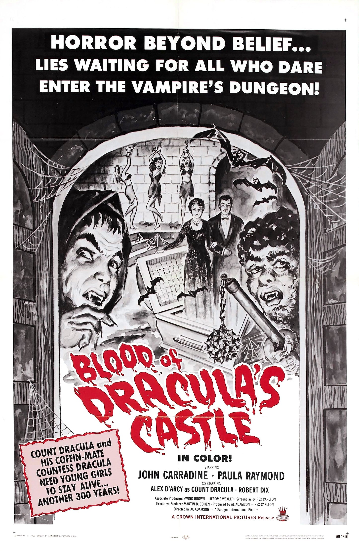 Blood Of Draculas Castle 02 Movie Magnet