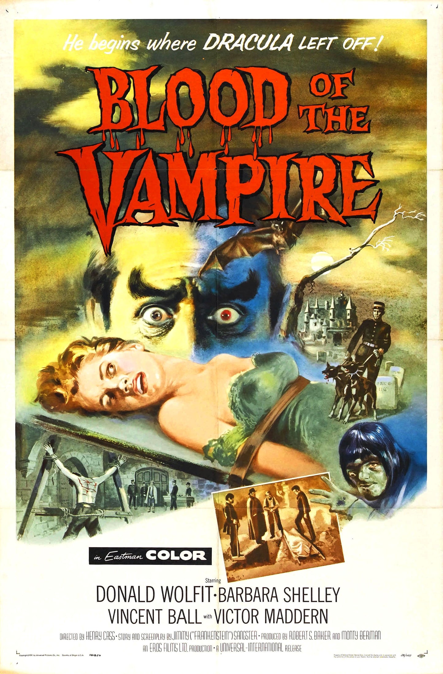 Blood Of Vampire 01 Movie Magnet