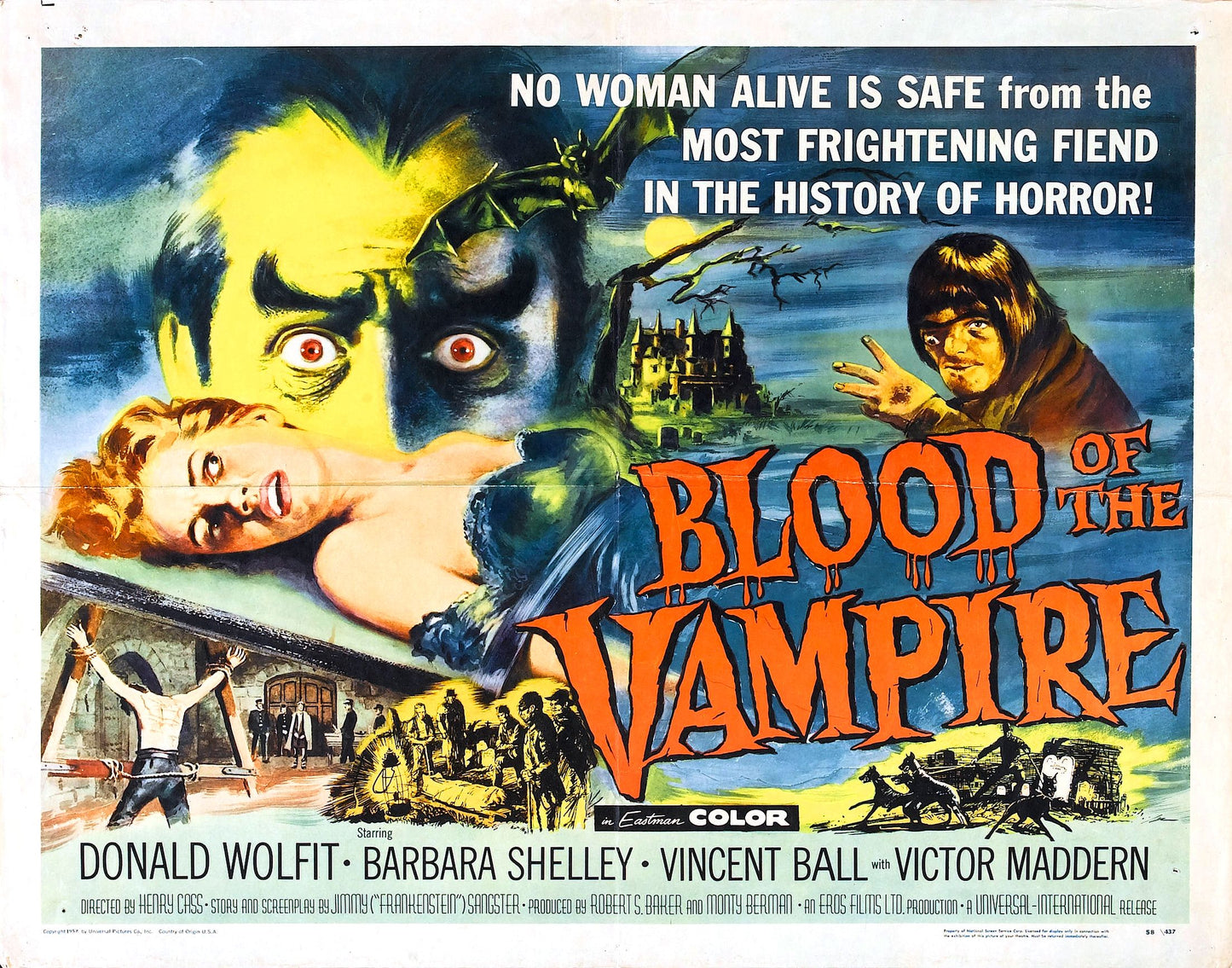 Blood Of Vampire 02 Movie Magnet
