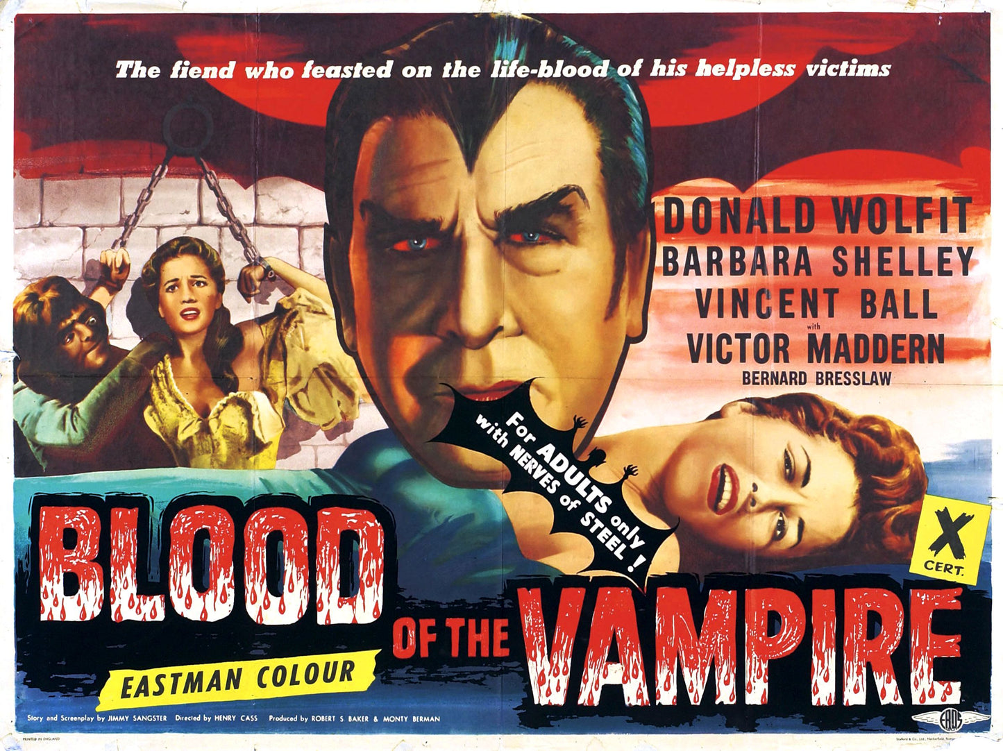 Blood Of Vampire 03 Movie Magnet