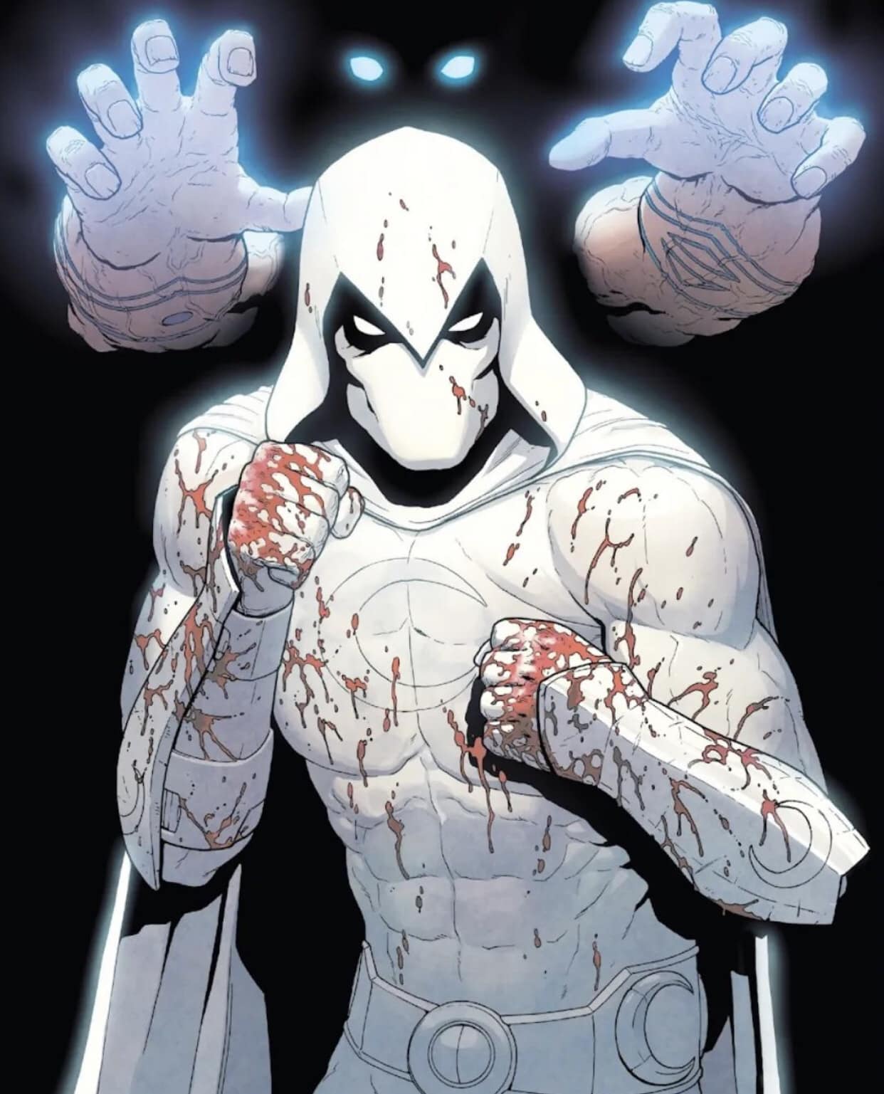 Bloody Superhero Pose Print Poster
