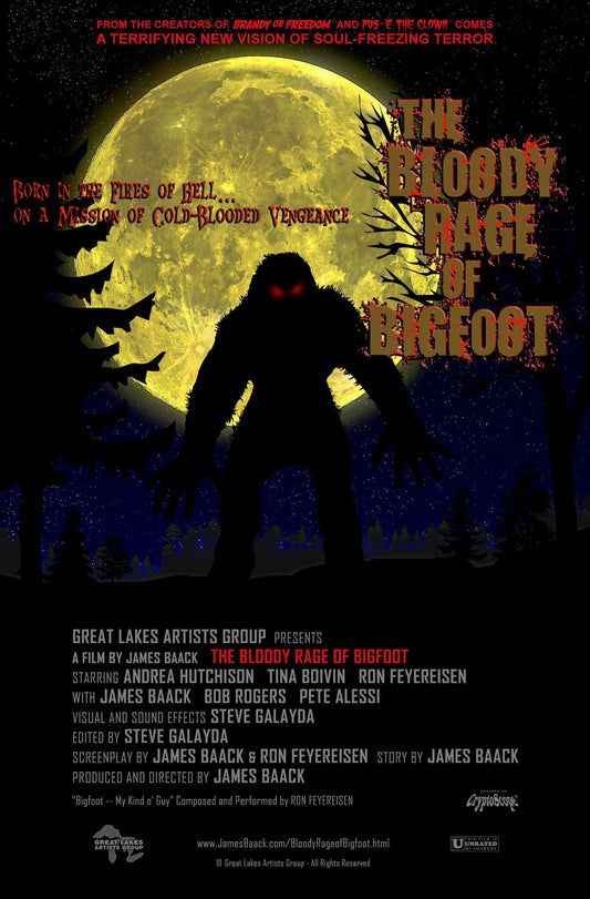 Bloody Rage Of Bigfoot 01 Movie Magnet