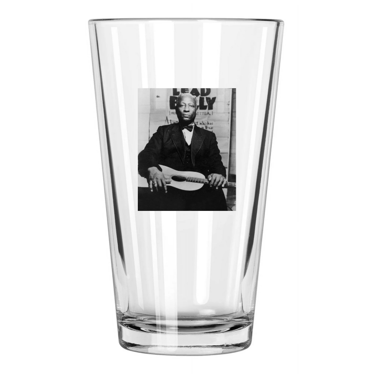 Blues Legend Lead Belly Photo Leadbelly Folk Singer 2 Pint Beer Drinking Glass