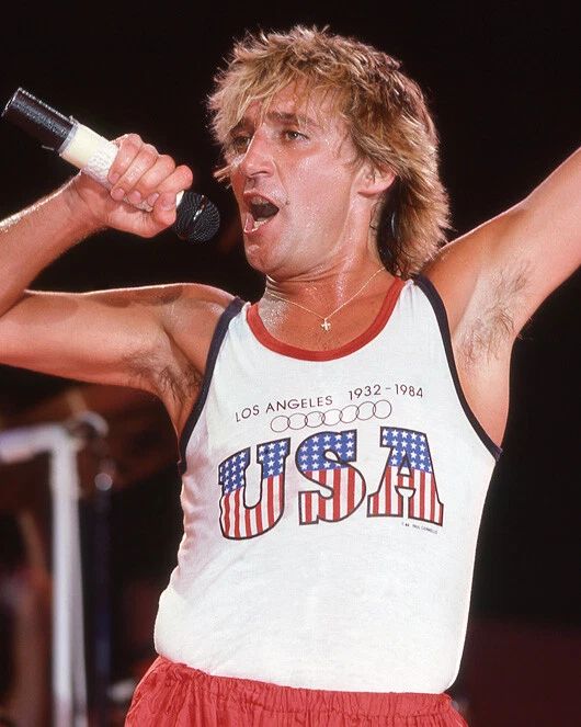 Blues Rock Singer Rod Stewart Glossy Photo Folk Print Pop Poster