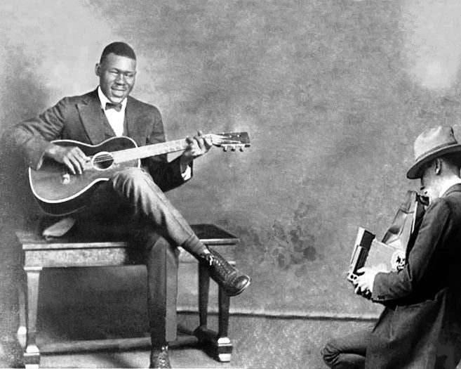 Blues Singer Arthur Blind Blake Glossy Photo Guitarist Print Music Poster