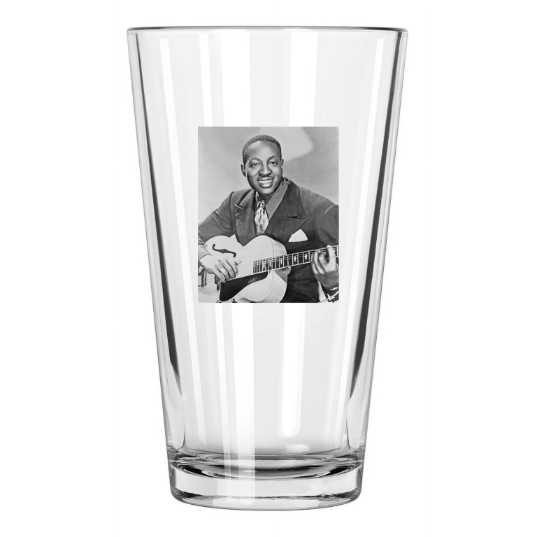 Blues Singer Big Bill Broonzy Photo Music Guitarist 2 Pint Beer Drinking Glass