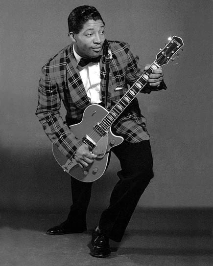 Blues Singer Bo Diddley Glossy Keychain Glossy Jazz Music Print Guitar