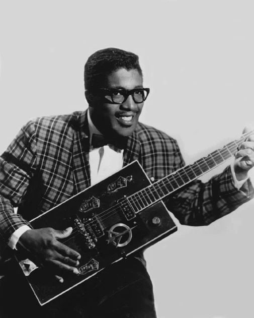 Blues Singer Bo Diddley Photo Musical Print Glossy Guitar Poster