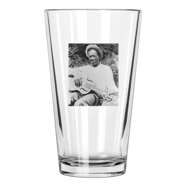 Blues Singer Eddie Son House Photo Musician Pint Beer Drinking Glass