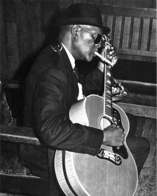 Blues Singer Reverend Gary Davis Glossy Keychain Music Guitarist Print