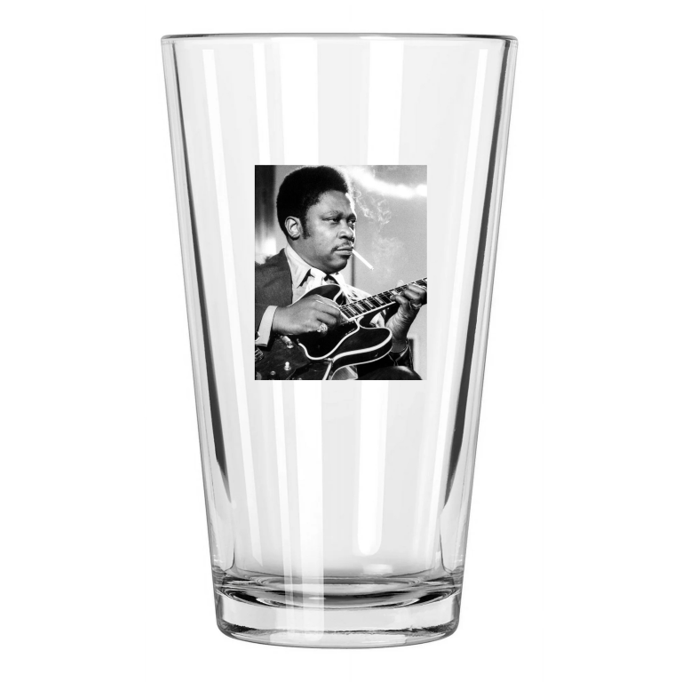Blues Soul Singer Bb King Photo Music Guitarist 2 Pint Beer Drinking Glass