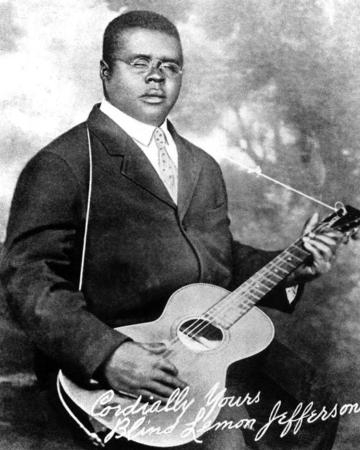 Blues Soul Singer Blind Lemon Jefferson Glossy Magnet Print Music Magnet
