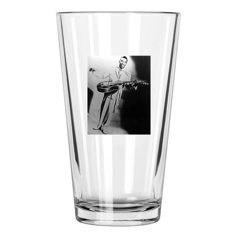 Blues Soul Singer T Bone Walker Photo Music Guitarist Pint Beer Drinking Glass