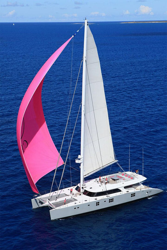 Boaters On Sailing Catamaran Print Jigsaw Puzzle Jigsaw Puzzle