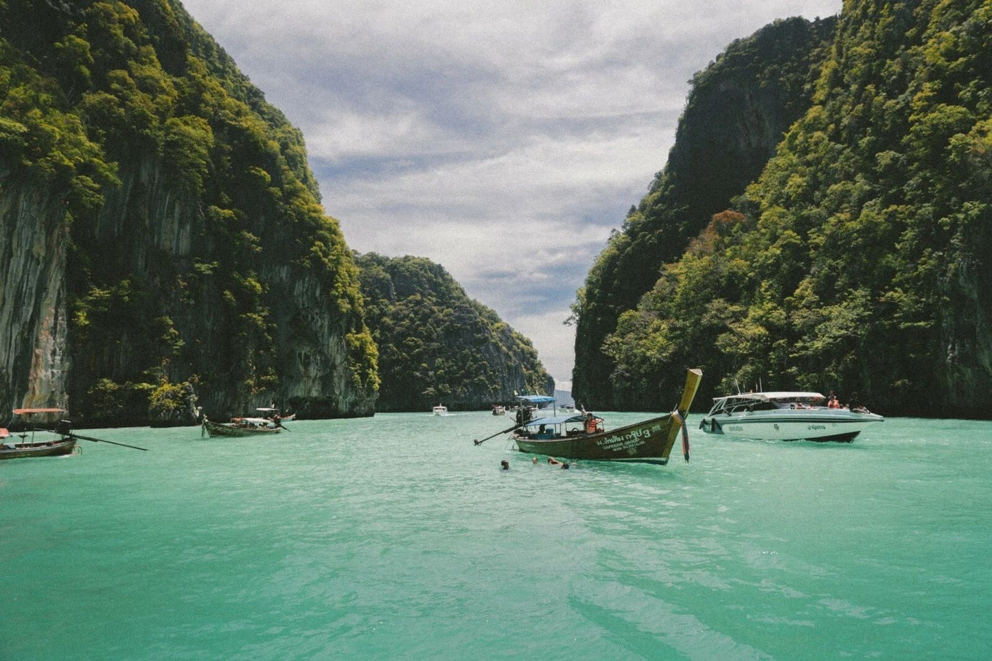 Boats In Long Tail Alley River Vietnam Asia Magnet Picture Magnet Water