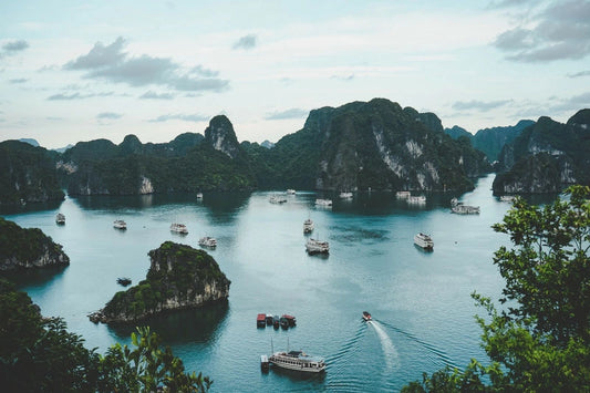 Boats In The River Ha Long Vietnam Asia Magnet Picture Magnet