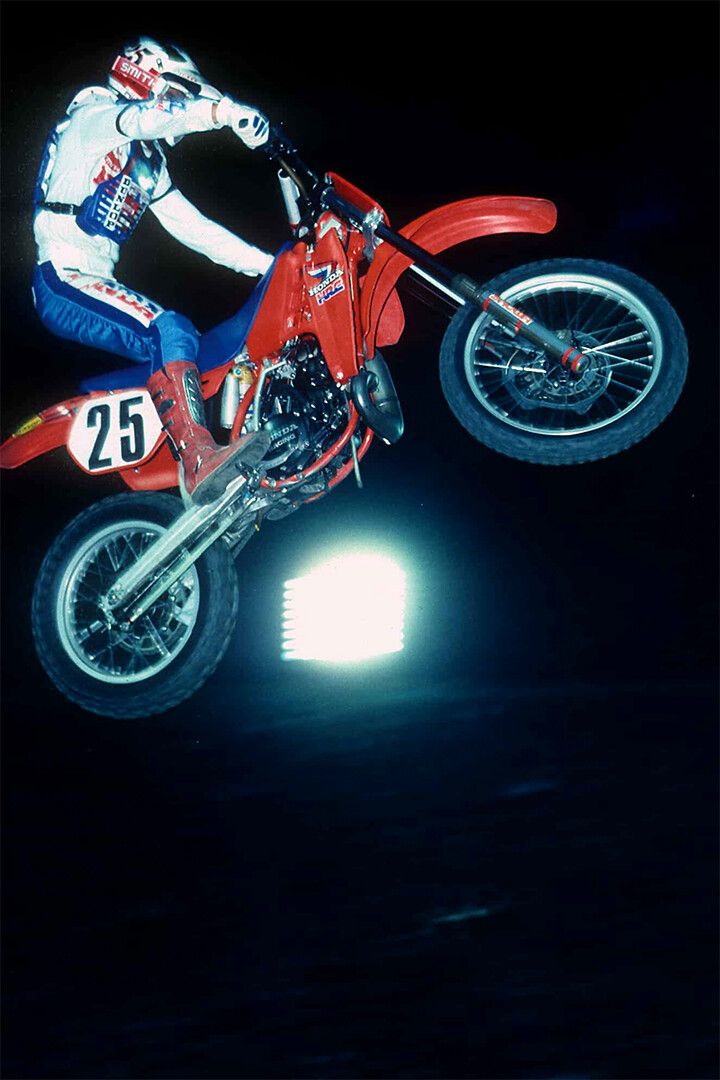Bob Hannah Motorcycle Cross Country Racer Jigsaw Puzzle