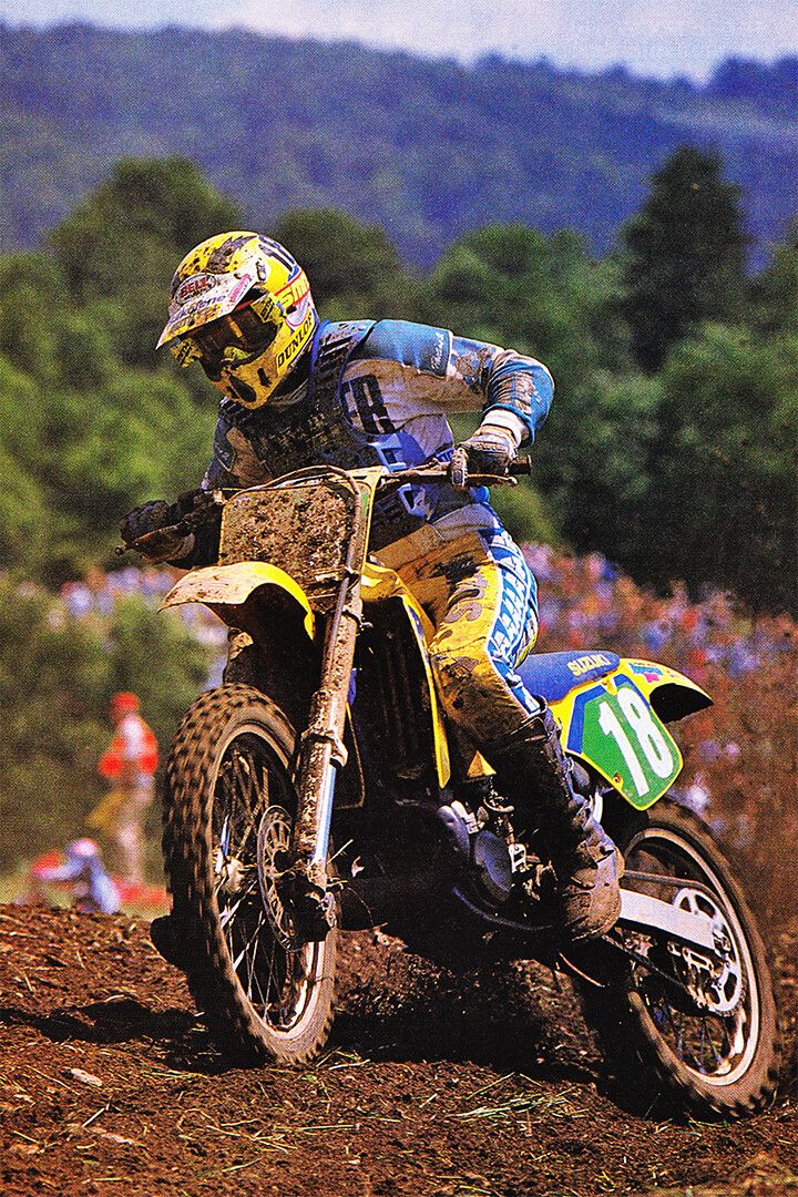 Bob Hannah Motorcycle Cross Country Racing Wall Art Home Decor Poster
