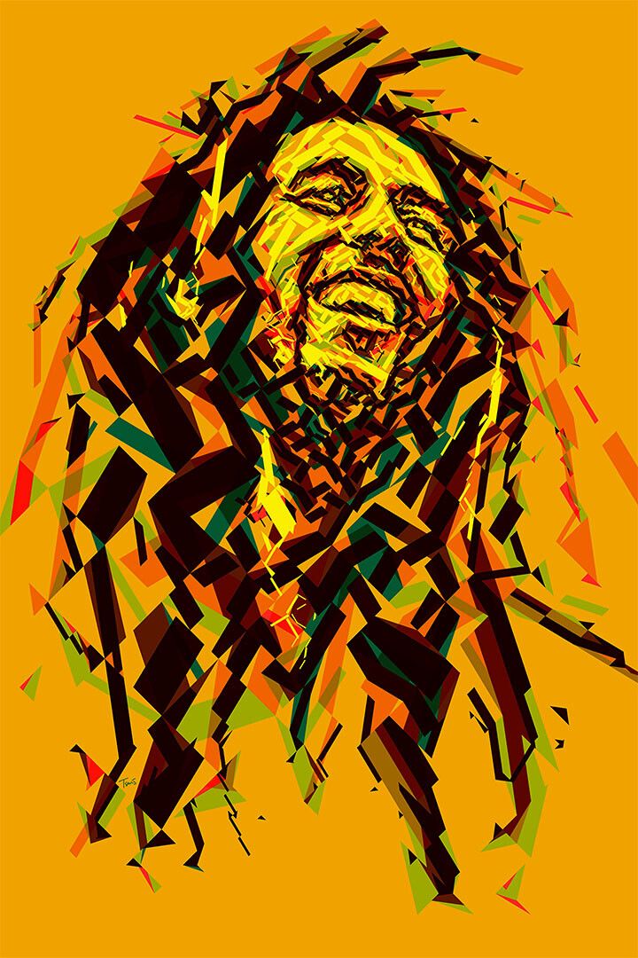 Bob Marley Natural Mystic Singer Reggae Painting Wall Home Decor Poster