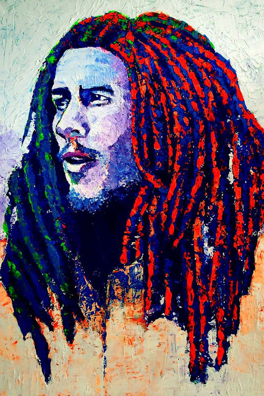 Bob Marley Nestafaria Reggae Music Print Jigsaw Puzzle