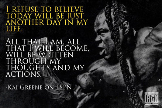 Bodybuilding Kai Greene Motivational Quotes Fitness Workout Jigsaw Puzzle