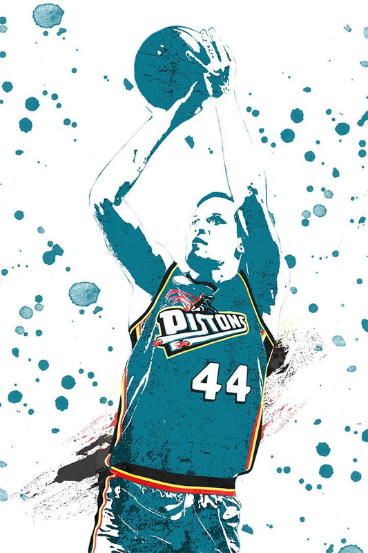 Bojan Bogdanovic Detroit Pistons Basketball Team Player Wall Poster