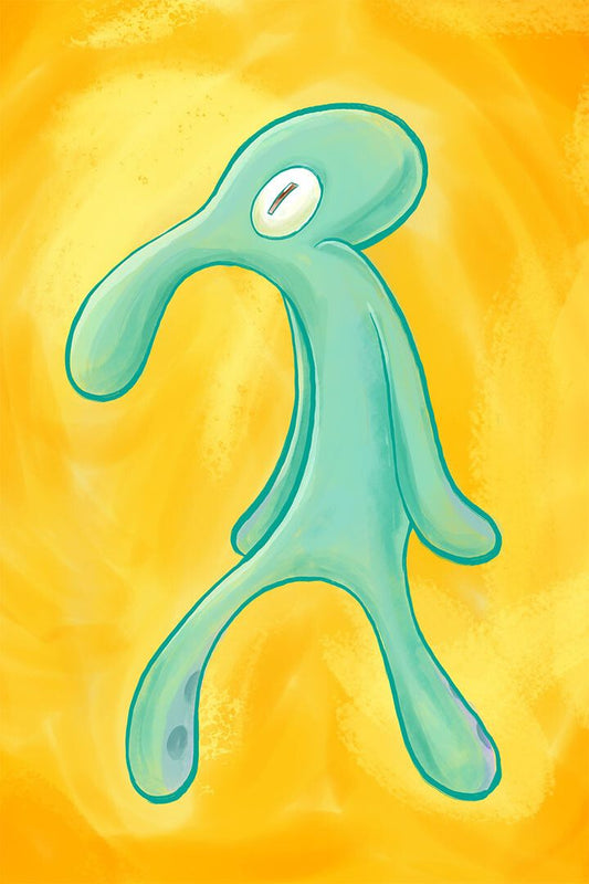 Bold And Brash Spongebob Comic Hero Painting Jigsaw Puzzle