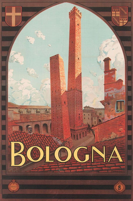 Bologna 1920S Vintage Style Italian Travel Jigsaw Puzzle