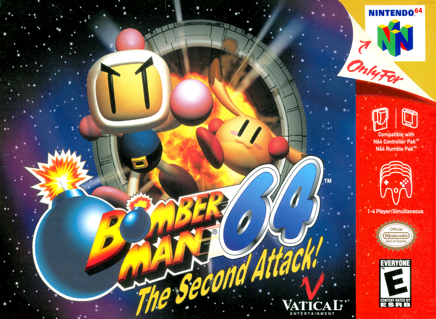 Bomberman 64 The Second Attack! N64 Print Poster