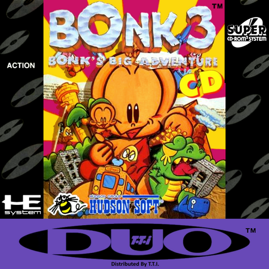 Bonk 3 Bonk S Big Adventure (Cd) Turbografx 16 Magnet