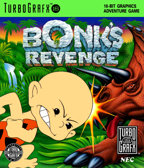 Bonk S Revenge Turbografx 16 Print Poster