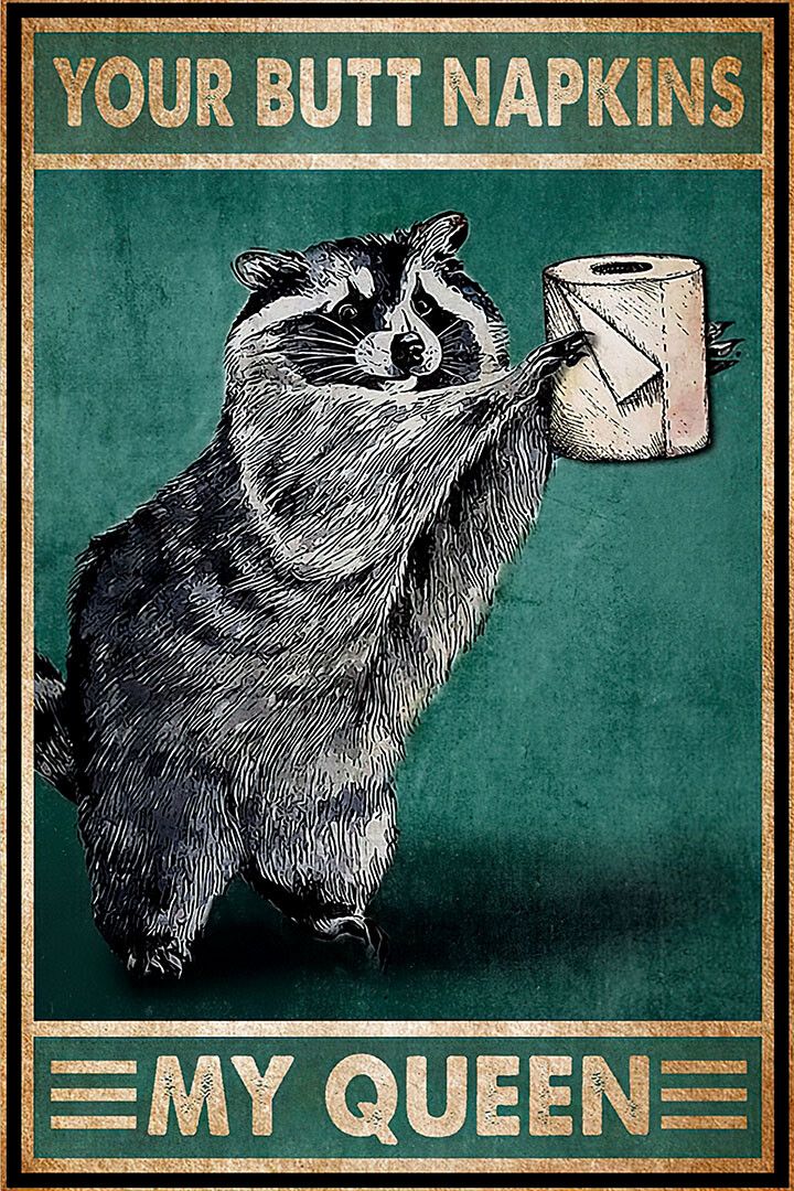 Boo Collection Your Butt Napkins My Lady Funny Raccoon Jigsaw Puzzle