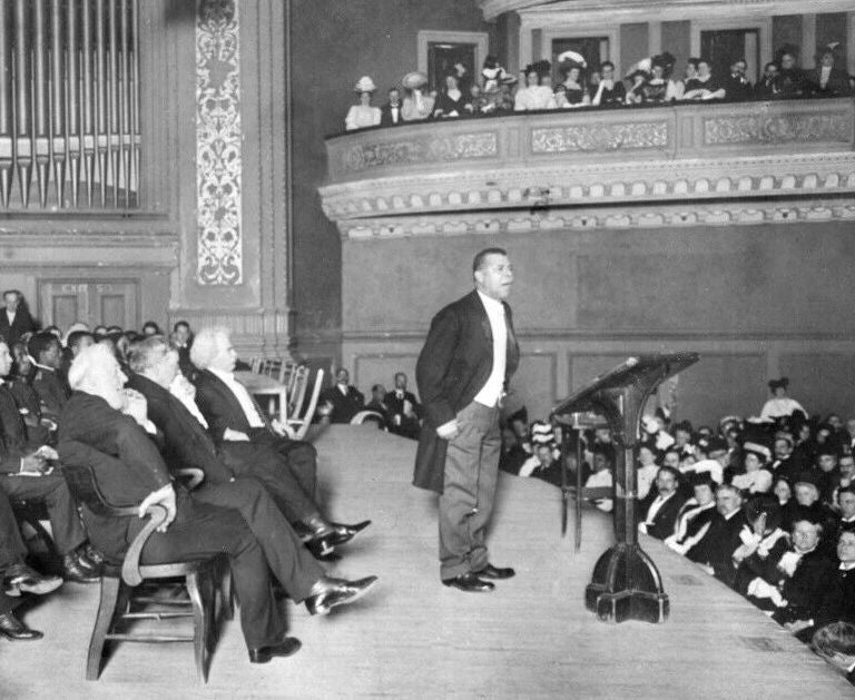 Booker T Washington Speech At Carnegie Hall New York City 1909 Picture Photo