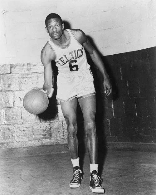 Boston Celtics Bill Russell Glossy Photo Nba Print Basketball Poster Hof 75