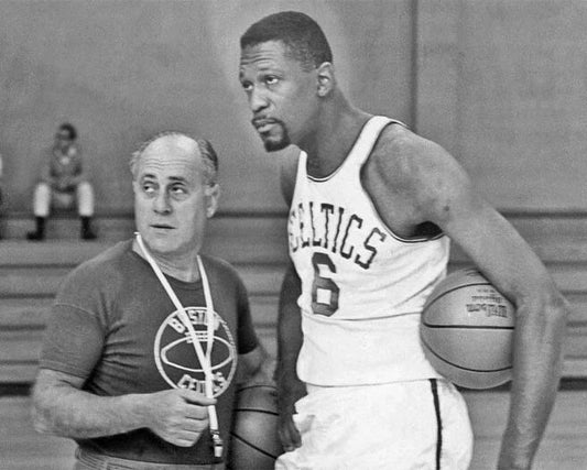 Boston Celtics Bill Russell And Red Auerbach Keychain Basketball Keychain