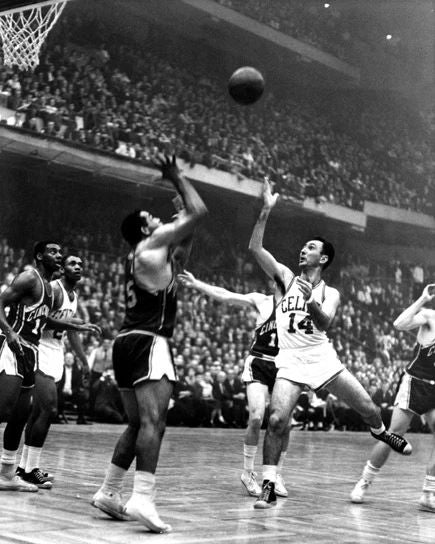 Boston Celtics Bob Cousy Keychain Basketball Print Glossy Keychain