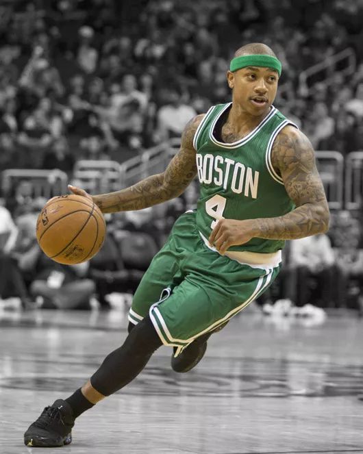 Boston Celtics Isaiah Thomas Glossy Photo Isiah Print Spotlight Poster