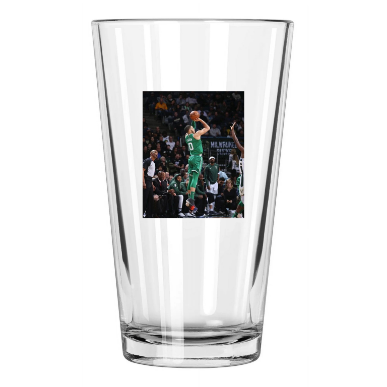 Boston Celtics Jayson Tatum Photo Basketball Pint Beer Drinking Glass