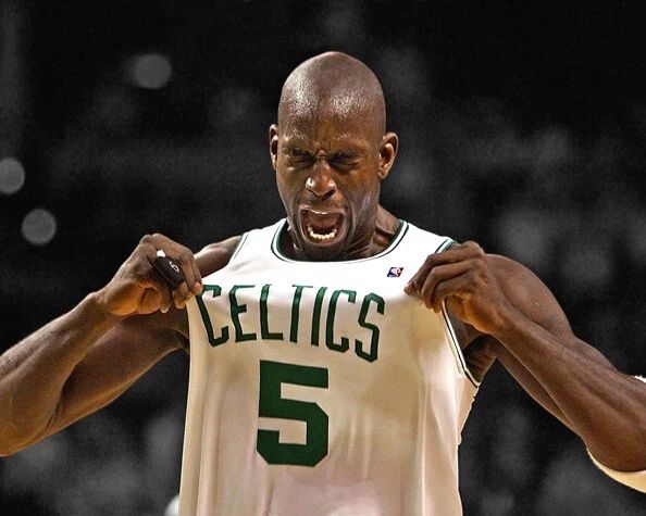 Boston Celtics Kevin Garnett Glossy Spotlight Magnet Basketball Print