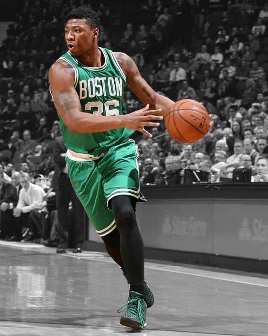 Boston Celtics Marcus Smart Glossy Keychain Isiah Print Spotlight Keychain