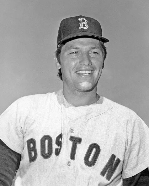 Boston Red Sox Carlton Fisk Glossy Photo Portrait Baseball Print