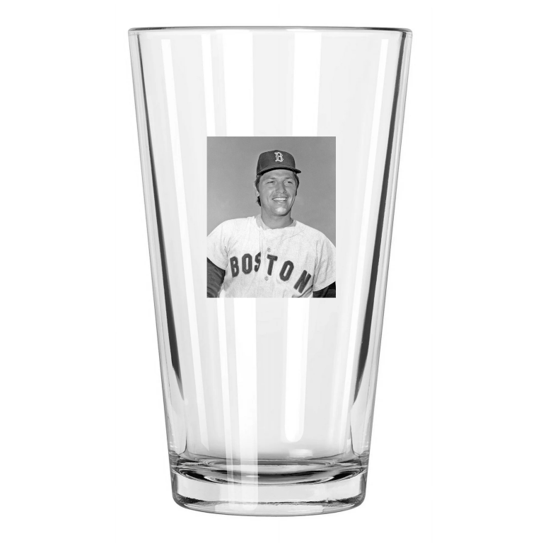 Boston Red Sox Carlton Fisk Photo Portrait Baseball Pint Beer Drinking Glass