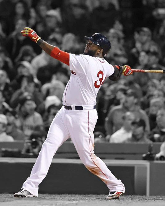 Boston Red Sox David Ortiz Glossy Photo Spotlight Baseball Print Hof 22