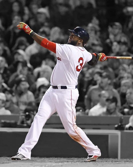 Boston Red Sox David Ortiz Glossy Keychain Spotlight Baseball Print Hof 22