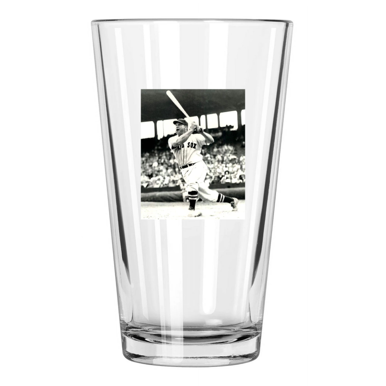 Boston Red Sox Jimmie Foxx Photo Baseball Hof 51 Pint Beer Drinking Glass