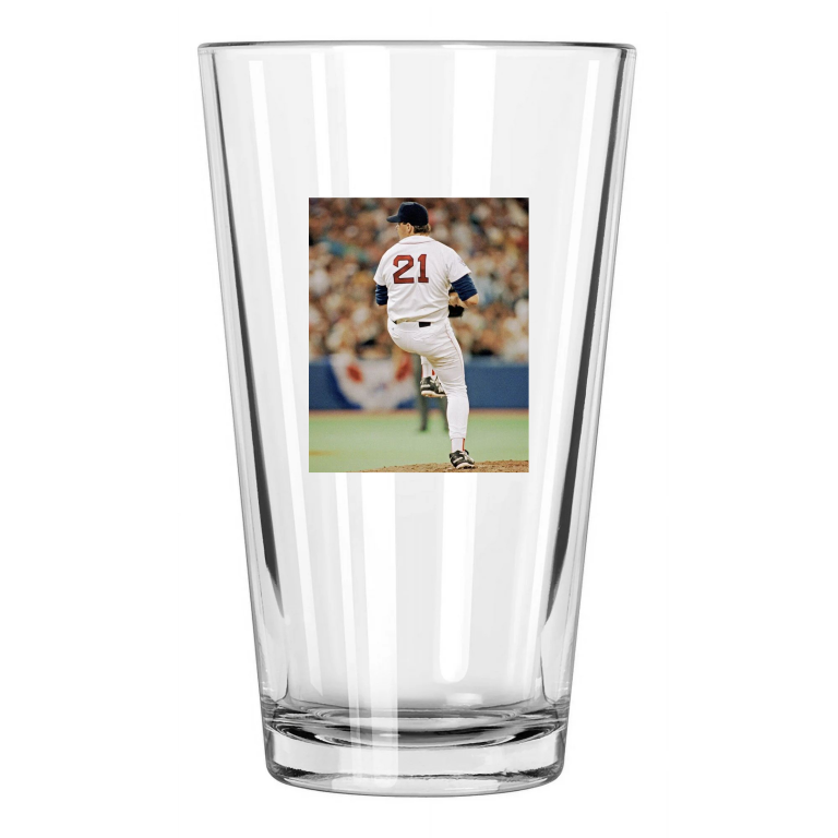 Boston Red Sox Roger Clemens Photo Baseball 1 Pint Beer Drinking Glass