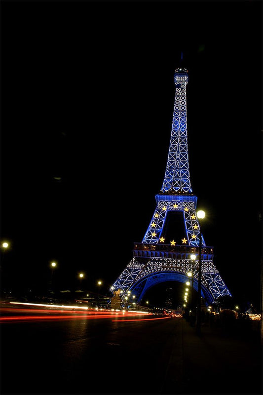 Boulevard Of Lights At Dusk Eiffel Paris Jigsaw Puzzle Wall Home Decor Jigsaw Puzzle